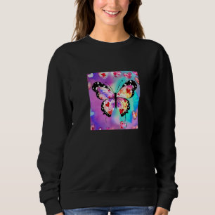 Valentine's Day Love Heart Butterfly Girlfriend Fi Sweatshirt