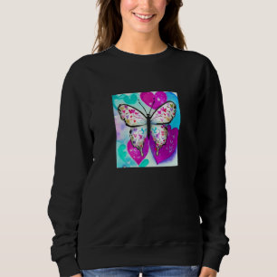 Valentine's Day Love Heart Butterfly Girlfriend Fi Sweatshirt