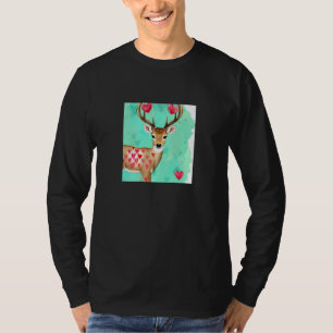 Valentine's Day Love Heart Cute Deer Girlfriend Fi T-Shirt