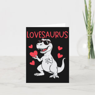 Valentines Day Love Heart Dinosaur Lovesaurus T-re Card