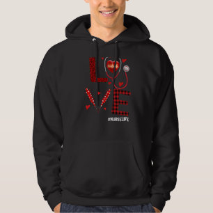 Valentines Day Love Heart Doctor Nurse Hospital   Hoodie