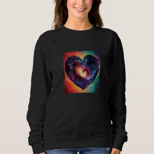 Valentine's Day Love Heart Galaxy Girlfriend Fianc Sweatshirt