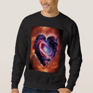 Valentine's Day Love Heart Galaxy Girlfriend Fianc Sweatshirt