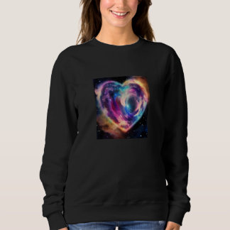 Valentine's Day Love Heart Galaxy Girlfriend Fianc Sweatshirt