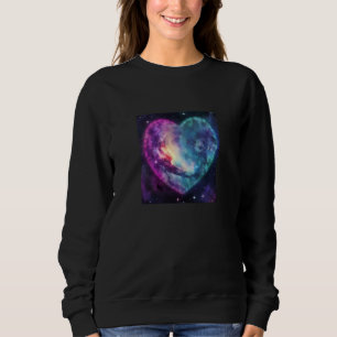 Valentine's Day Love Heart Galaxy Girlfriend Fianc Sweatshirt