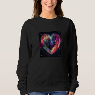 Valentine's Day Love Heart Galaxy Girlfriend Fianc Sweatshirt