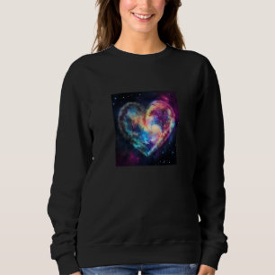 Valentine's Day Love Heart Galaxy Girlfriend Fianc Sweatshirt