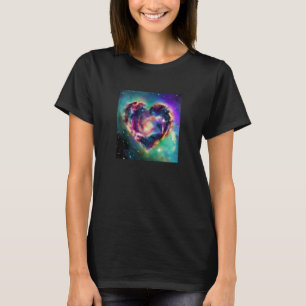 Valentine's Day Love Heart Galaxy Girlfriend Fianc T-Shirt
