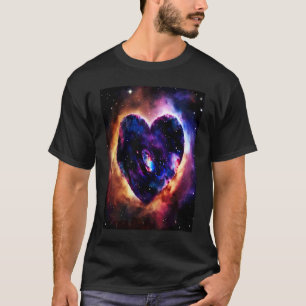 Valentine's Day Love Heart Galaxy Girlfriend Fianc T-Shirt