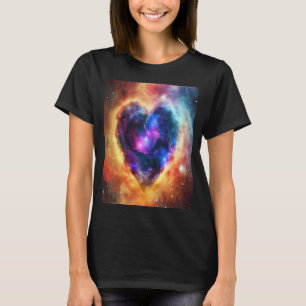 Valentine's Day Love Heart Galaxy Girlfriend Fianc T-Shirt