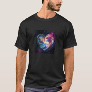Valentine's Day Love Heart Galaxy Girlfriend Fianc T-Shirt