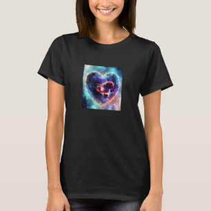 Valentine's Day Love Heart Galaxy Girlfriend Fianc T-Shirt
