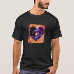 Valentine's Day Love Heart Galaxy Girlfriend Fianc T-Shirt