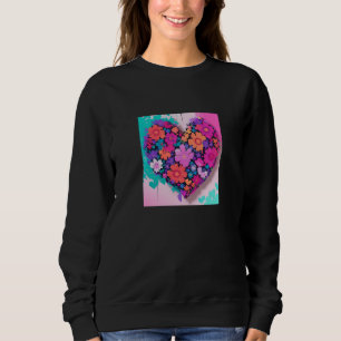 Valentine's Day Love Heart Girlfriend Fiancée Wife Sweatshirt