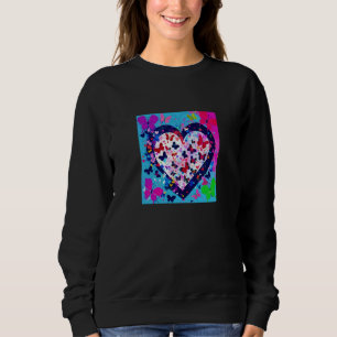 Valentine's Day Love Heart Girlfriend Fiancée Wife Sweatshirt