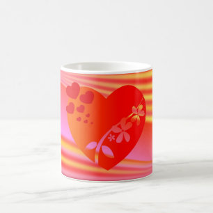 Valentine's day love heart mug