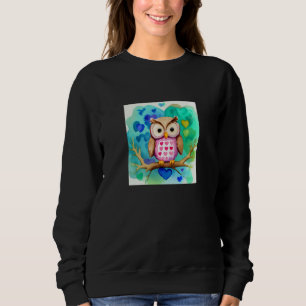 Valentine's Day Love Heart Owl Teddy Girlfriend Fi Sweatshirt