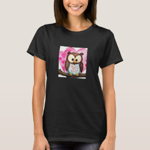 Valentine's Day Love Heart Owl Teddy Girlfriend Fi T-Shirt