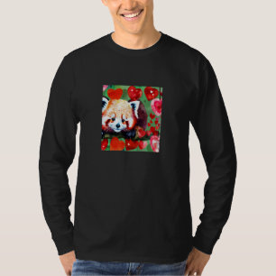 Valentine's Day Love Heart Red Panda Girlfriend Fi T-Shirt