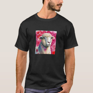 Valentine's Day Love Heart Sheep Girlfriend Fiancé T-Shirt