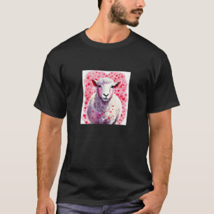 Valentine's Day Love Heart Sheep Girlfriend Fiancé T-Shirt