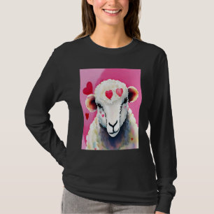 Valentine's Day Love Heart Sheep Girlfriend Fiancé T-Shirt