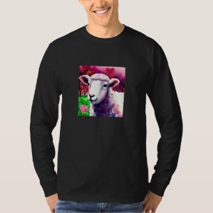 Valentine's Day Love Heart Sheep Girlfriend Fiancé T-Shirt