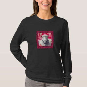 Valentine's Day Love Heart Sheep Girlfriend Fiancé T-Shirt