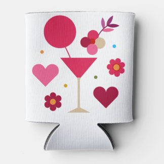 Valentine's Day Love & Hearts Can Cooler