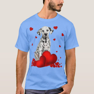 Valentines Day Love Hearts Dalmatian Dog Puppy Lov T-Shirt