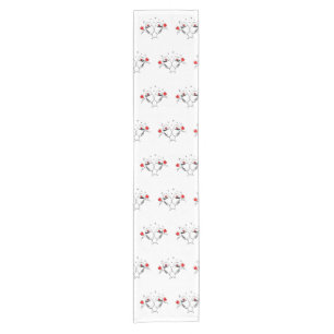 Valentine's Day Love & Hearts Short Table Runner