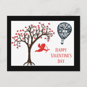 Valentine's Day Love Is In The Air Cupid Postcard