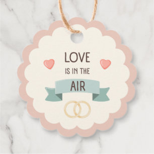 Valentines day - Love is in the air Favour Tags