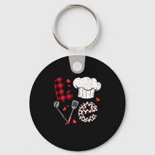 Valentines Day Love Lunch Lady Life School Cafeter Key Ring