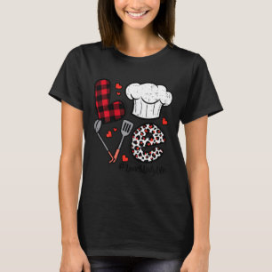 Valentines Day Love Lunch Lady Life School Cafeter T-Shirt