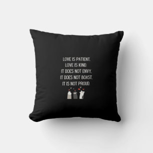 Valentines Day Love Quotes Love Is Patient Heartfe Cushion