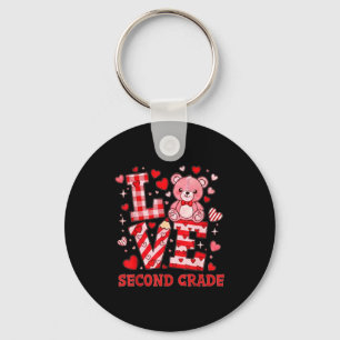Valentine's Day Love Second Grade Teacher Key Ring