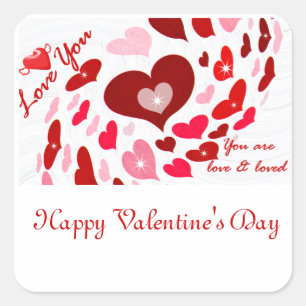 Valentine's Day,Love_ Square Sticker