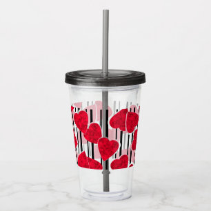 Valentine's day, love, wedding acrylic tumbler