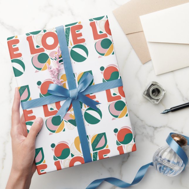 valentine's day love wrapping paper (Gifting)