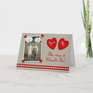Valentine's Day Lovers Holiday Card