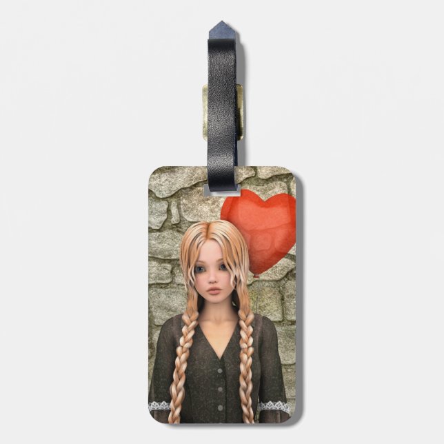 Valentines Day Luggage Tag (Back Vertical)