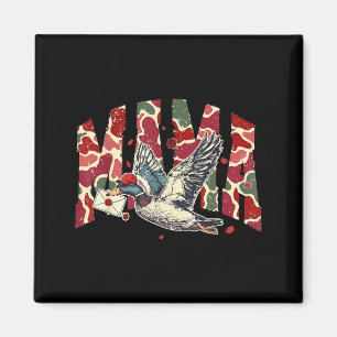 Valentines Day Mallard Camo Mama Duck Hunting Wome Magnet