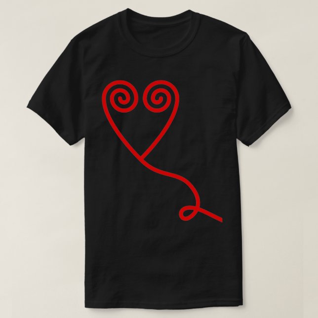 Valentine's Day Matching Couples'  (Left) Premium  T-Shirt (Design Front)