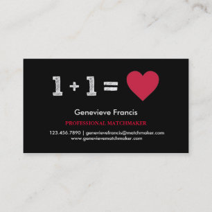 Valentine's Day Matchmaker Business Card
