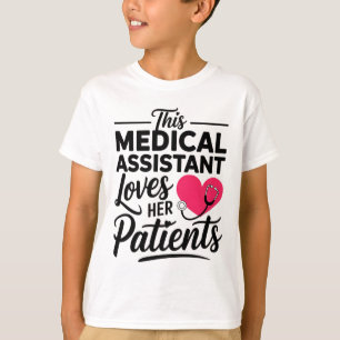Valentine's Day Medical Istant Cma Ma Heart Women T-Shirt