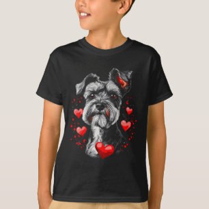 Valentine's Day Miniature Schnauzer T-Shirt