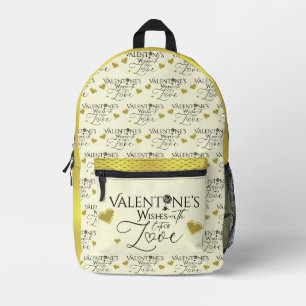 Valentine's day Minimalist Lettering Printed Backpack