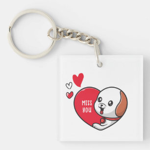 Valentine's Day, Miss you Key Ring
