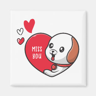 Valentine's Day, Miss you Magnet